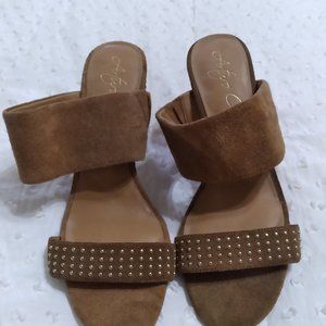 Brown Suede Sandals by Arturo Chiang